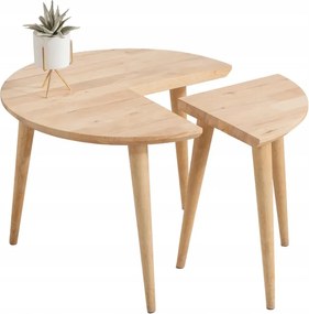 Dohányzóasztal Harmoni natúr 59x59x42 cm Homla