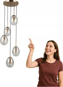 Meolo PND-40825-5-GD függőlámpa Italux