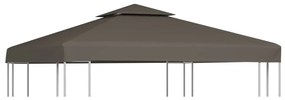 tópszínű kétszintes pavilon tetőponyva 310 g/m², 3 x 3 m