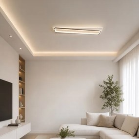 BRILAGI - LED dimmelhető mennyezeti lámpa OUTLINE LED/90W/230V 18x100 cm fehér/fekete + távirányító