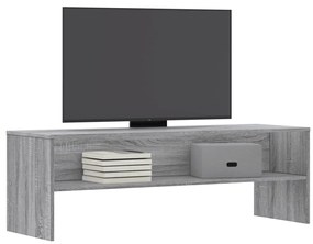 szürke sonoma színű szerelt fa TV-szekrény 120 x 40 x 40 cm