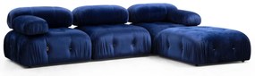 Sarokkanapé Bubble Velvet Kék L1-O1-1R-PUF
