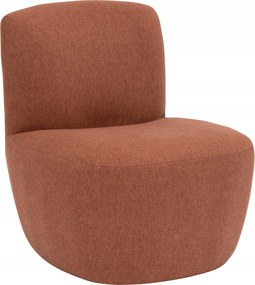 Nappali fotel alacsony Leone terracotta barna kényelmes elegáns szoba