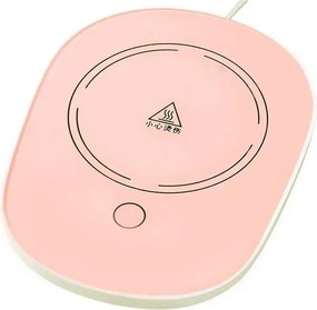 Lucky kerámia bögre szett elektromos melegítővel díszdobozban - pink