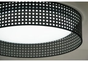 Duolla - LED Mennyezeti lámpa ROLLER RATTAN LED/24W/230V átm. 45 cm fekete
