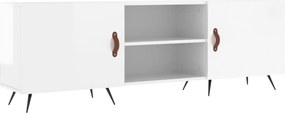 vidaXL fehér magasfényű szerelt fa TV-szekrény 150x30x50 cm