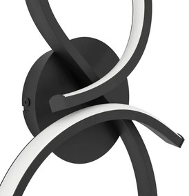 Eglo 901268 - LED fali lámpa SERPINS LED/11,4W/230V 3000K fekete