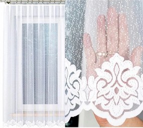 Jacquard függöny Jacquard mintás 400x180cm egyenes (kész) szegéllyel