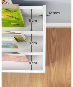 Gyerek könyvespolc fiókkal ANET fehér