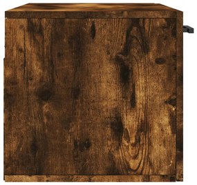 füstös tölgy színű szerelt fa faliszekrény 80 x 36,5 x 35 cm