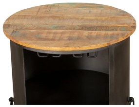 Fekete fém bortartó szekrény, palackok száma 9, 60x85 cm Luni – Interia Home &amp; Living