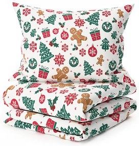 Pamut ágyneműhuzat MERRY MOOD fehér Ágyneműhuzat mérete: 70 x 90 cm | 140 x 200 cm