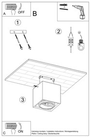 Spotlámpa VALDE 1xGU10/40W/230V