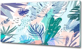 Fotó üvegkép Hibiszkusz virágok 125x50