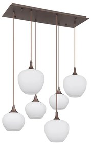 Globo 15548-6HC - Csillár zsinóron MAXY 6xE27/40W/230V fehér