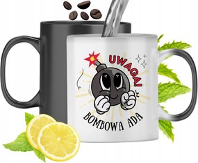 Mágikus Bögre Ady Fekete Színváltós, fényképes nyomattal