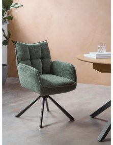 Zöld kárpitozott étkezőfotel szett 2 db-os Marilla – Unique Furniture