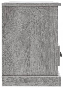 szürke sonoma színű szerelt fa TV-szekrény 80 x 35 x 50 cm