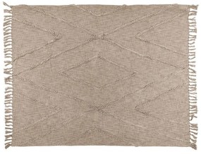 Világosbarna pamut ágytakaró franciaágyra 250x260 cm Sahara - Tiseco Home Studio