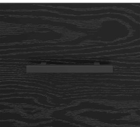 Széf fiókkal Fekete tölgy 34,5 x 34 x 90 cm Műszaki fa és vas