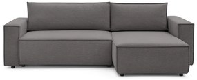 Szürke kinyitható sarokkanapé (variálható) Nihad – Bobochic Paris