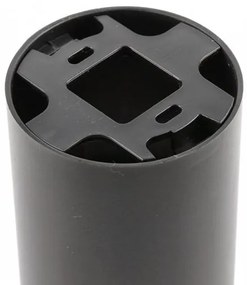 Lámpa Mennyezeti lámpatest RESTO, PC, φ80x125mm, IP20, max 20W, kör, fekete