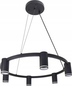 Mennyezeti Lámpa Függő Túlnyúlás 6x GU10 Fekete Paris Sanico Goldlux