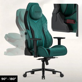 Ultra Gravity, Game szék, ergonomikus, velúr, zöld
