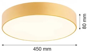 Argon 1458 - DARLING mennyezeti lámpa 3xE27/15W/230V, 45 cm, arany