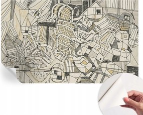 Öntapadós tapéta 3D fali furnér geometrikus absztrakt 416x254 cm