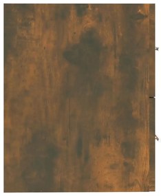 Füstös tölgy színű szerelt fa mosdószekrény 60 x 38,5 x 48 cm