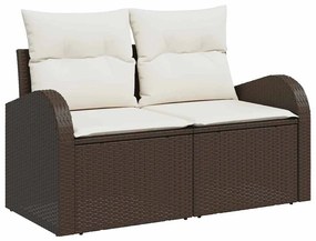 Kerti Kanapé Szett 6 pcs Barna és krémszínű 234 x 117 x 85 cm