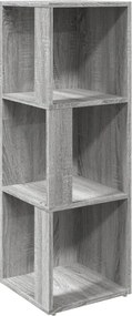 vidaXL szürke sonoma színű szerelt fa sarokszekrény 33 x 33 x 100 cm
