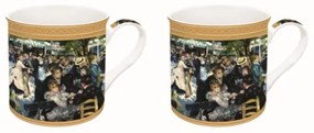 R2S.171REN1 Porcelán bögreszett 2db-os dobozban,300ml,Renoir:Bál a Le moulin de la Galette-nél