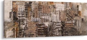 Kép - absztrakció barna tónusokkal (120x50 cm)