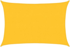 vidaXL sárga HDPE napvitorla 160 g/m² 3 x 4,5 m
