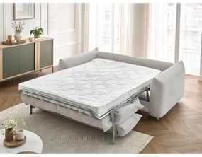 Világosszürke kinyitható kanapé 214 cm Ernest – Bobochic Paris