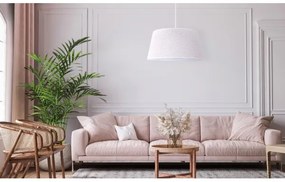 Duolla - Csillár zsinóron BOUCLE 1xE27/15W/230V á. 50 cm fehér