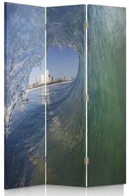 Gario Paraván Wave a városra nézo kilátással Méret: 110 x 170 cm, Kivitelezés: Klasszikus paraván