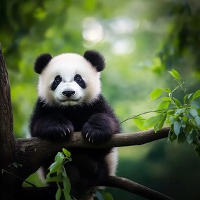 Canvas Vászonkép Természet Állatok Mackó Panda Mackó 80x80