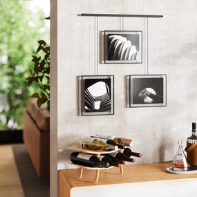 Fekete fém fali képkeret szett 3 db-os 73x82 cm Exhibit – Umbra