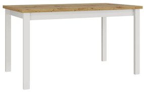 Széthúzható étkezőasztal Deasal 80 x 140 180 II (artisan tölgy + fehér) (4-8 fő részére). 1105368