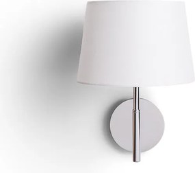 RENDL BROADWAY nástěnná bílá chrom 230V LED E27 15W