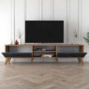 TV szekrény Class - Walnut, Chalcedony