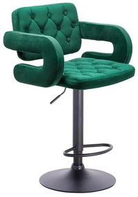 HR8403W Sötétzöld modern velúr szék
