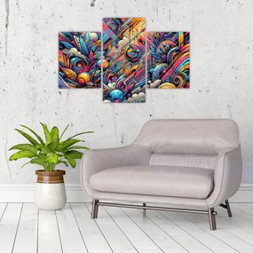 Kép - Színes graffiti (90x60 cm)