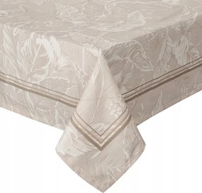 Abrosz dekoratív 140X180 bézs, növényi mintás