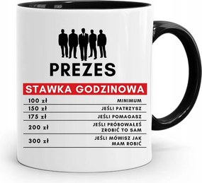 Elnök-vezérigazgatónak Fekete Ajándék Bögre fényképes nyomtatással