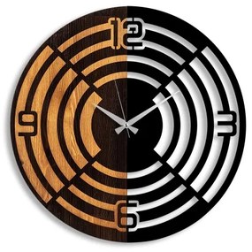 Fali óra 56 cm átmérő, 1xAA, fa/fém kivitel