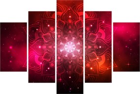 Piros absztrakció képe (150x105 cm)